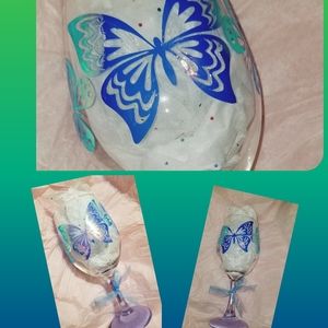 Large wine glass set